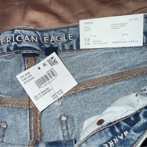 NWT American Eagle Stretch Barrel Jeans! - Picture 8 of 11